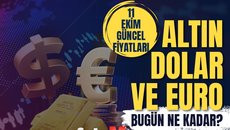 11 Ekim Cuma Günü Döviz ve Altın Fiyatları