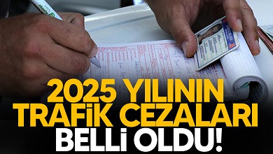 2025 yılının trafik cezaları belli oldu!