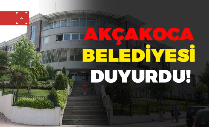 AKÇAKOCA  BELEDİYESİNDEN VERGİ ÖDEMESİNDE UYARI