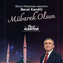 BAŞKAN ALBAYRAK TAN, BERAT KANDİLİ MESAJI