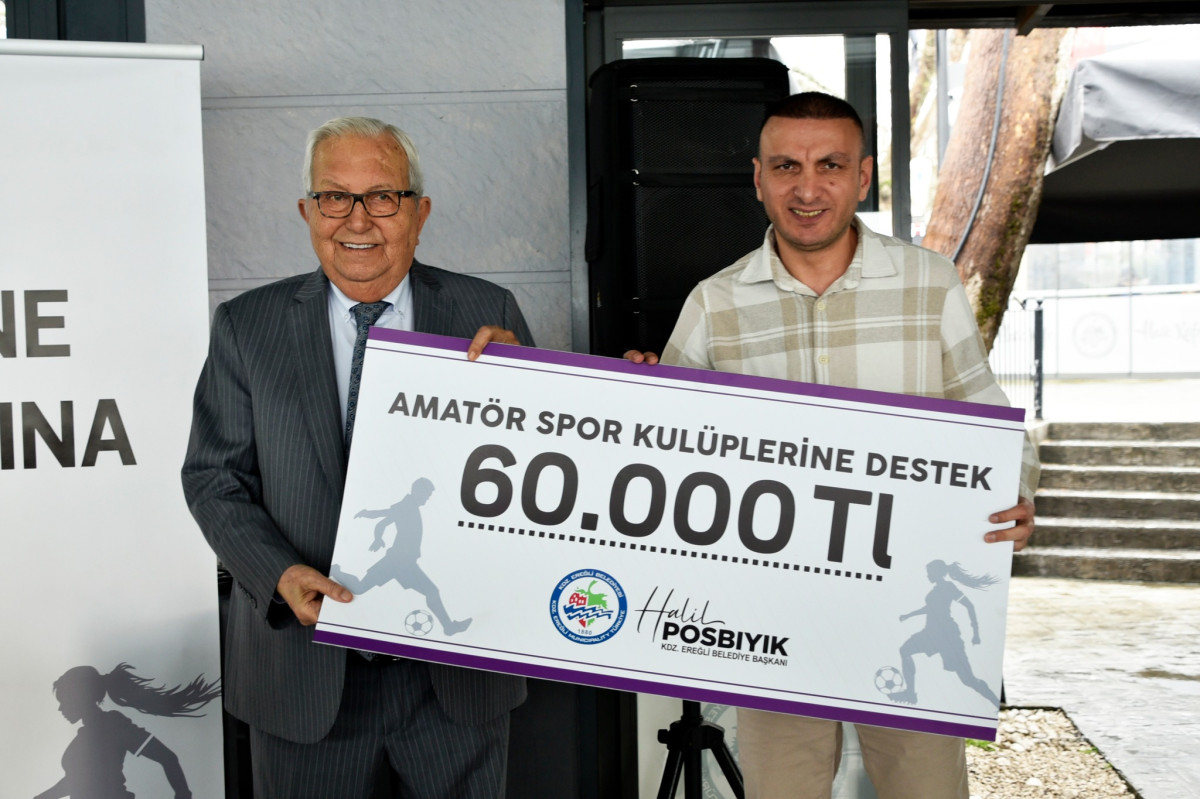 BAŞKAN POSBIYIK, AMATÖR SPOR KULÜPLERİNE DESTEK VERDİ