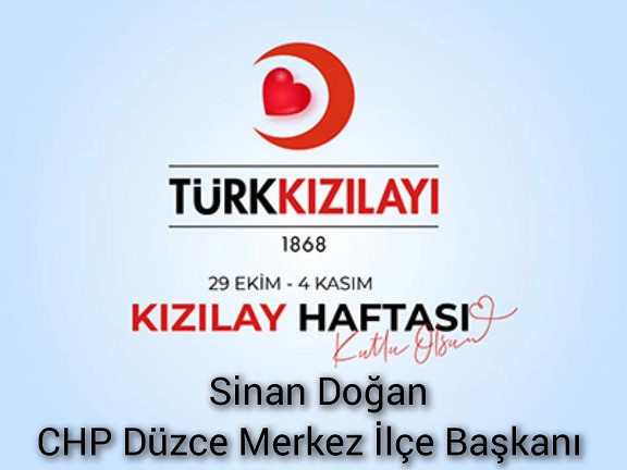 BAŞKAN SİNAN DOĞAN, KIZILAY HAFTASINI KUTLADI