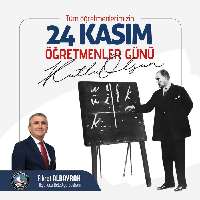 Başkanı Fikret Albayrak, 24 Kasım Öğretmenler Günü Mesajı 