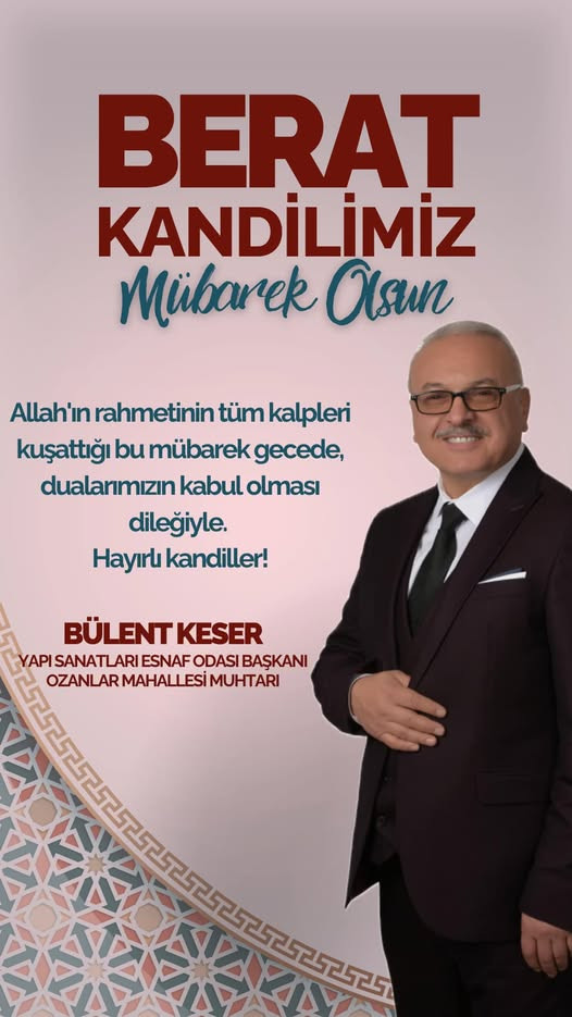 Bülent Keser,den,Berat Kandili Mesajı