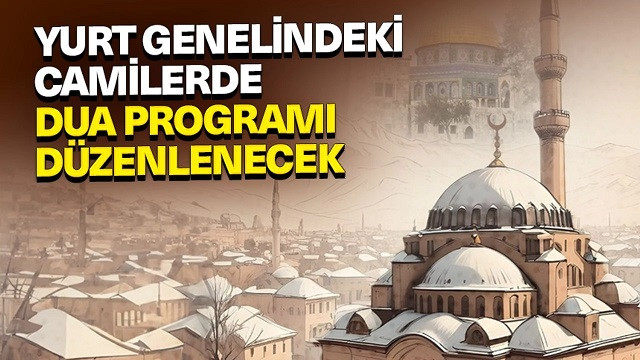 camilerde dua programı düzenlenecek