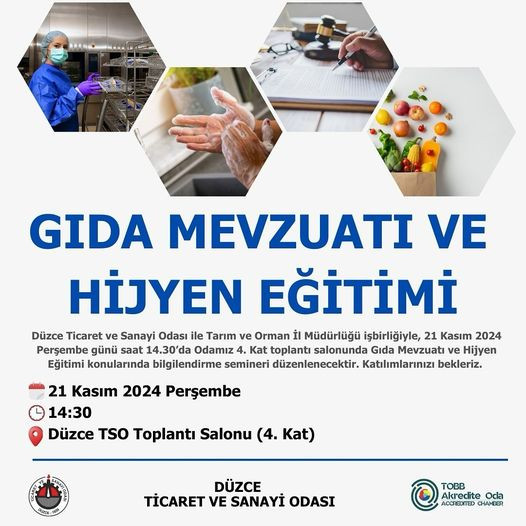 DTSO DA TEMİZLİK EĞİTİMİ VAR