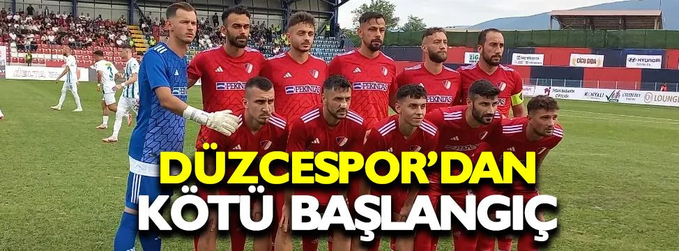 Düzce Cam Düzcespor sezona kötü başladı. 