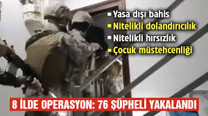 Düzce de Siber suç ve suçlulara yönelik operasyon