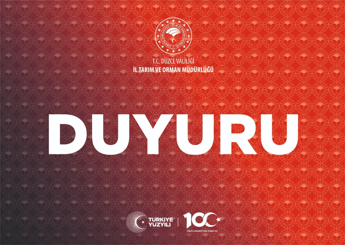 İL TARIM MÜDÜRLÜĞÜ DUYURDU