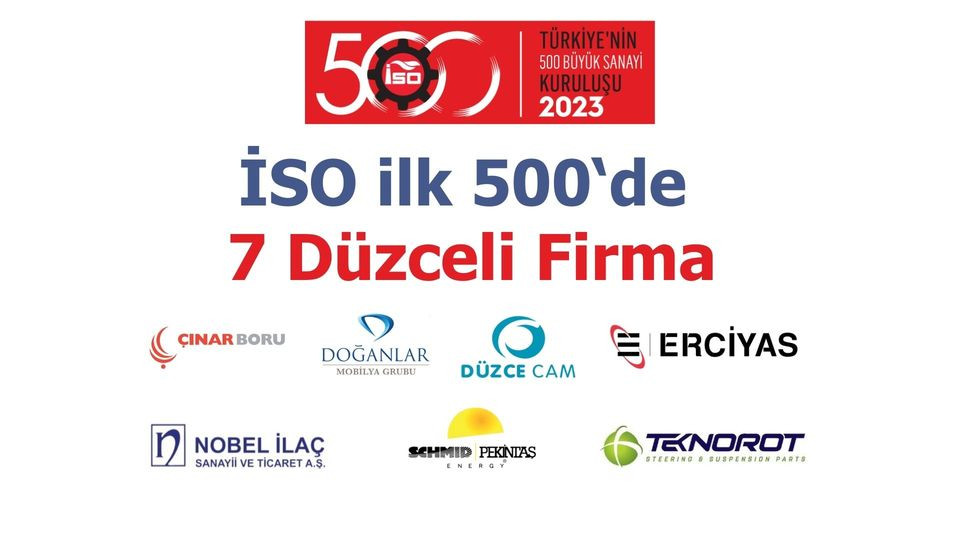 ISO ilk 500’de 7 Düzceli Firma