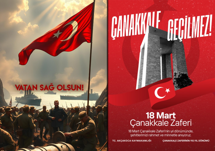 Kaymakam Deniz Pişkin den,Çanakkale Zaferi Mesajı