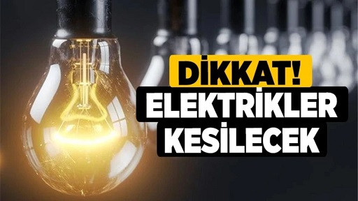 KAYNAŞLI DA ELEKTRİK KESİNTİSİ YAPILACAK 