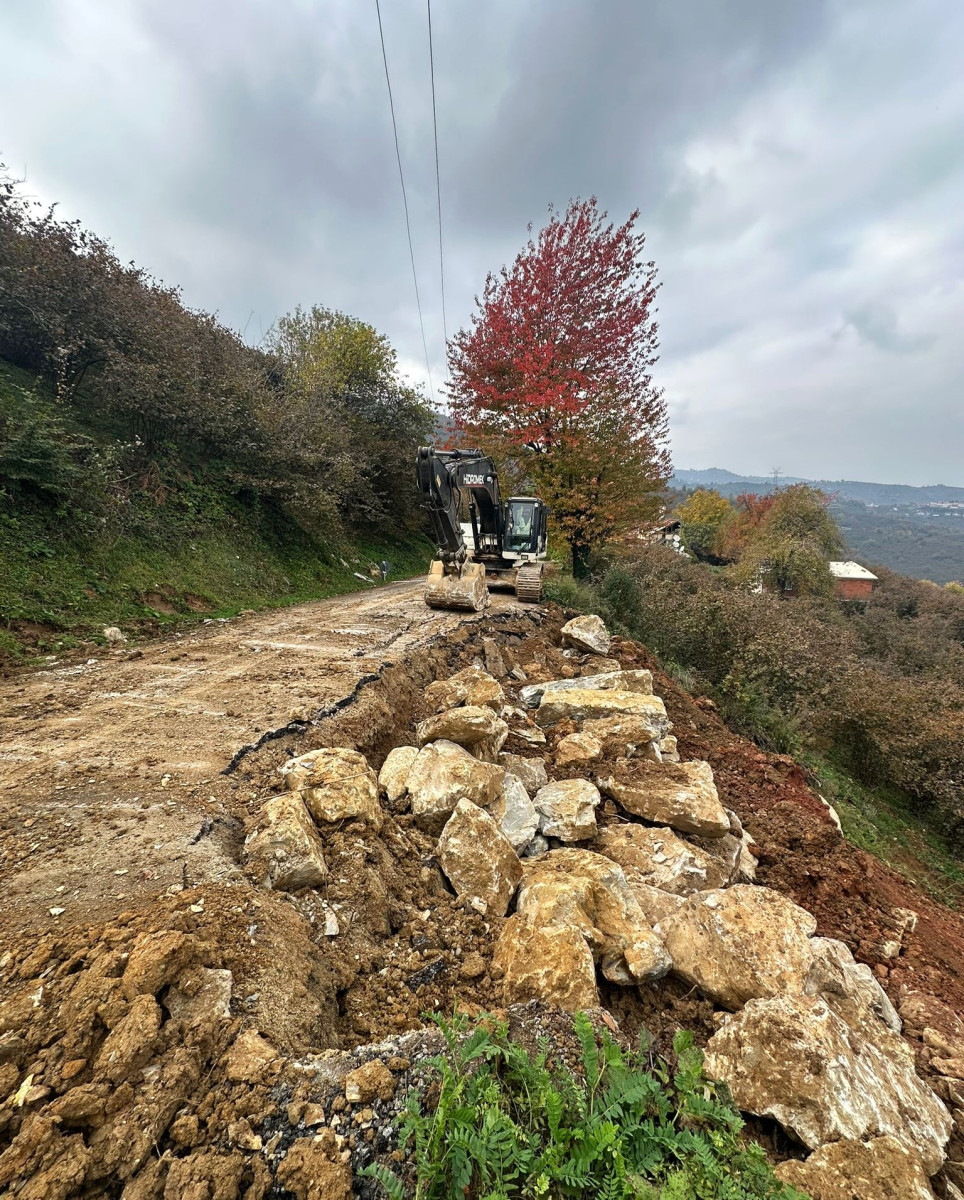 KURUGÖL KÖYÜNDE HEYELAN BÖLGESİNDE ÇALIŞMA SONA ERDİ