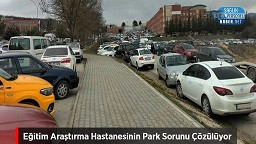 O Hastanenin Park Sorunu Çözülüyor